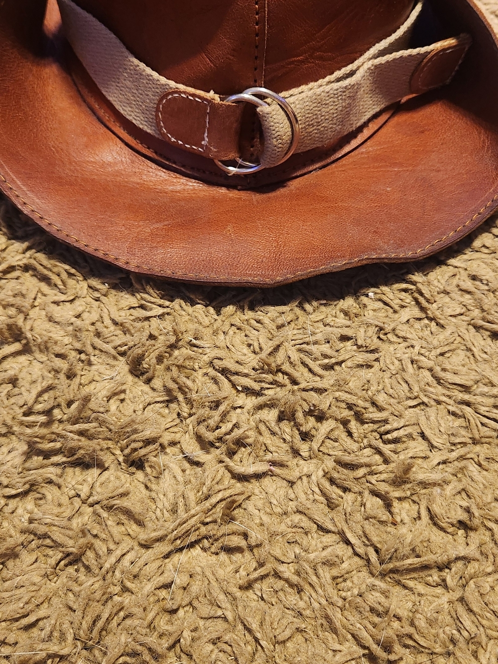 Source Unknown Brown Leather Kids Cowboy Hat - Picture 2 of 4